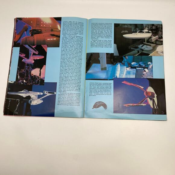Vintage 1982 Star Trek 2 Wrath of Khan Movie Souvenir Collectible Program 12"x9" - Picture 15 of 16